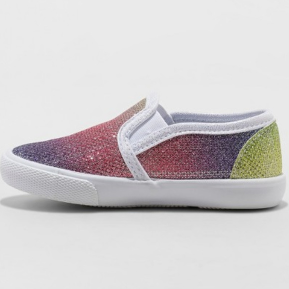 Toddler Girls' Valtera Rainbow Sneakers Cat & Jack - Picture 2 of 3